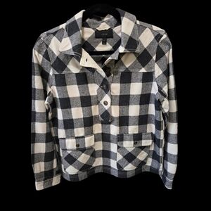 J. Crew Women's Checkered Shirt Jacket - S
